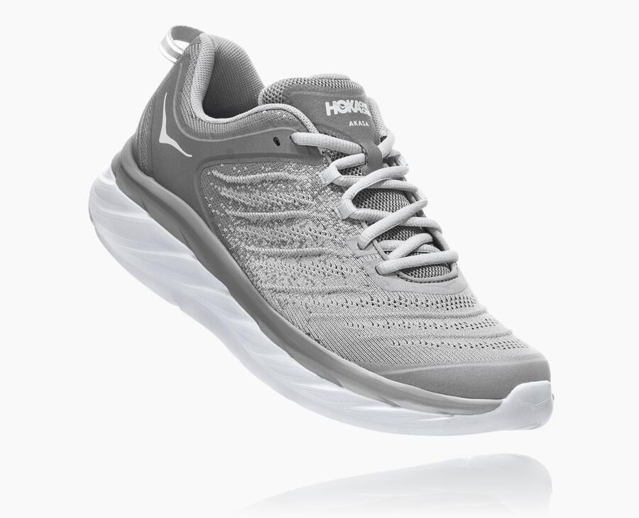 Hoka Australia One One Akasa - Mens Running Shoes Grey - XPKWE-2794